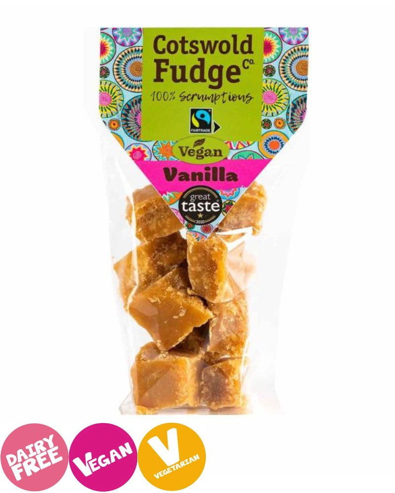 Cotswold Fudge Co. Vegan Vanilla Fudge 150g Malvern Sweets