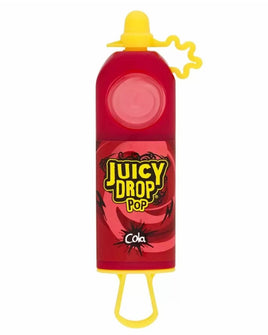 Bazooka Juicy Drop Cola Pop Lollipop With Sour Gel 26g