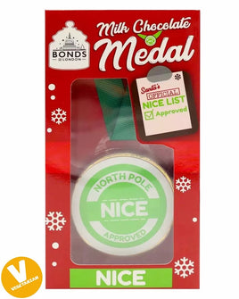 Bonds Milk Chocolate Christmas Nice List Medal
