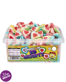 Sweetzone 3D Hearts Loose Sweets
