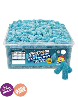 Sweetzone Fizzy Blue Raspberry Bottles Loose Sweets