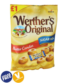 Werther's Original Sugar Free Butter Candies 65g Bag